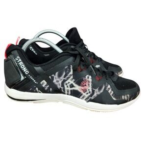 Strong Zumba Sneakers Womens 9.5 Black Strong Id Dance‎ Fitness Training Shoes